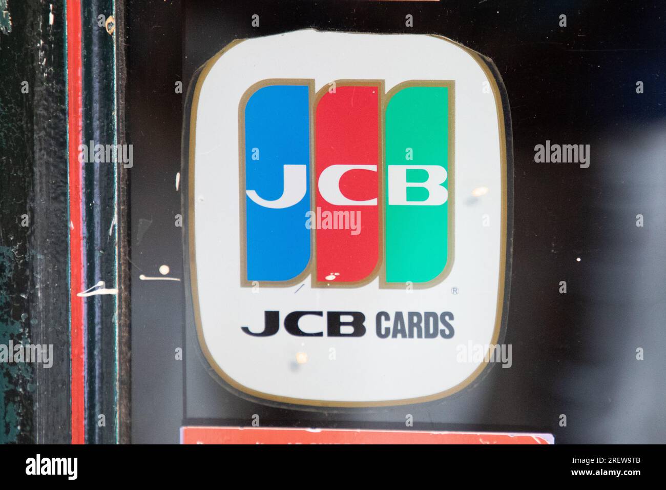 Bordeaux , France -  07 25 2023 : JCB logo brand and text sign credit card company based in Tokyo Japan Credit bureau chain office Stock Photo