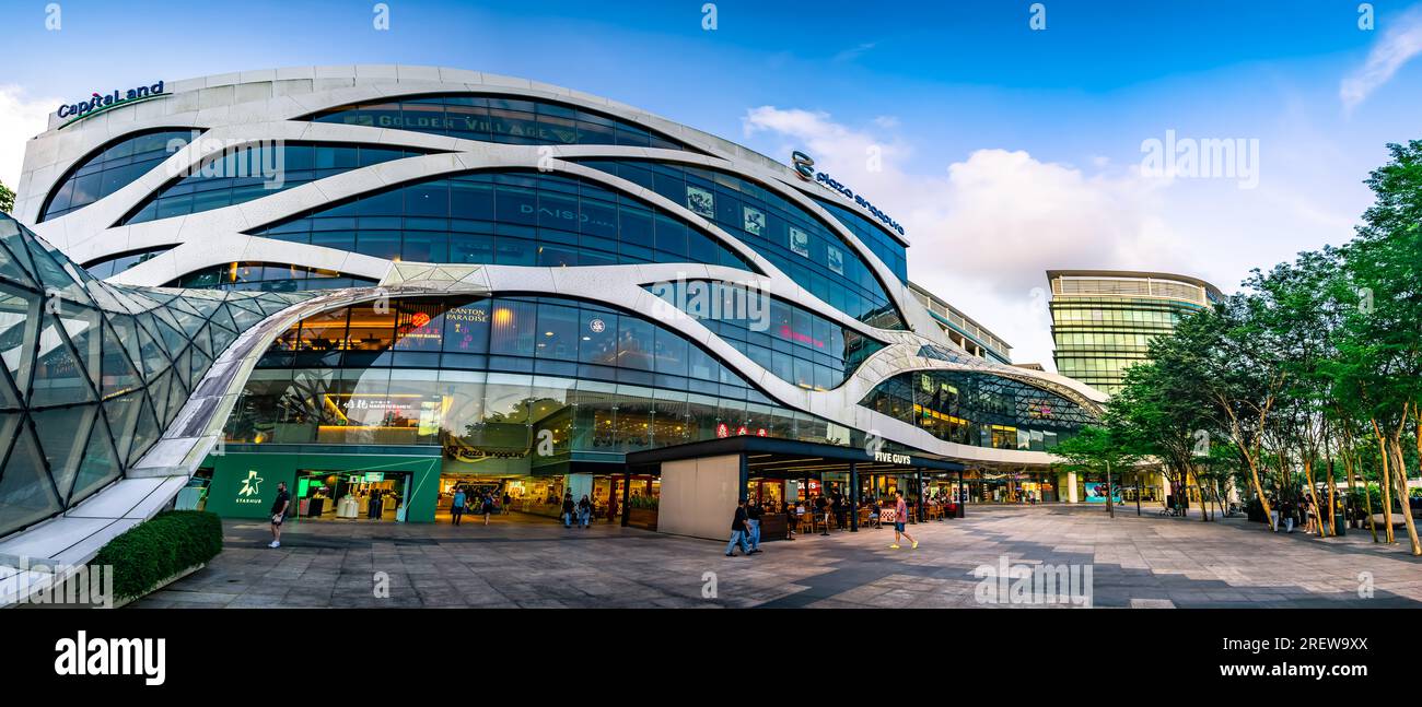Plaza Singapura is a contemporary shopping mall located along Orchard Road, Singapore. Stock Photo