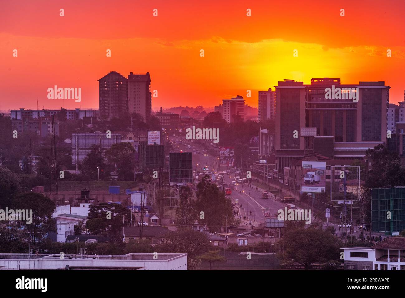 Nairobi Cityscape Capital City Of Kenya Modern Skyscrapers Skyline ...