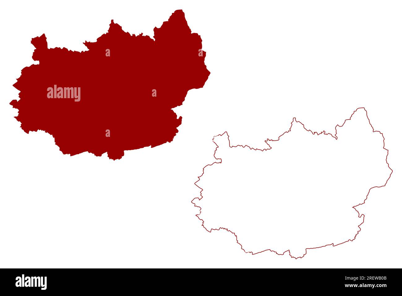 Hinwil District (Switzerland, Swiss Confederation, Canton of Zürich or Zurich) map vector illustration, scribble sketch Bezirk Hinwil map Stock Vector