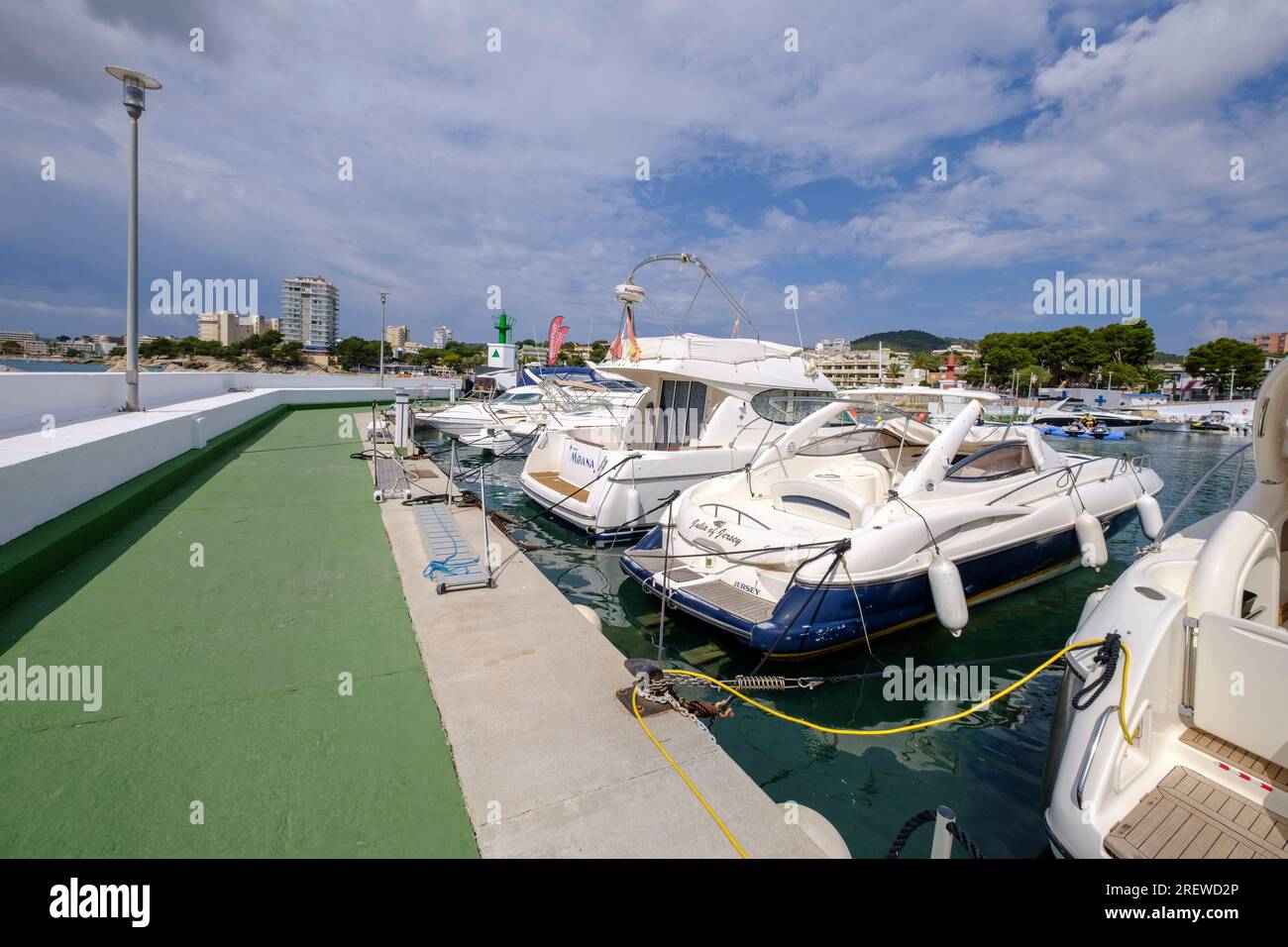 Palmanova Yacht Club, calvia, Majorca, Balearic Islands, Spain Stock Photo