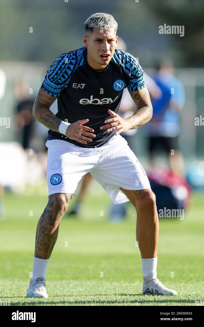 SSC Napoli's Uruguayan defender Mathias Olivera gesticulate before friendly match SSC Napoli vs SSC Napoli's Uruguayan defender Mathias Olivera gesticulate before friendly match SSC Napoli vs