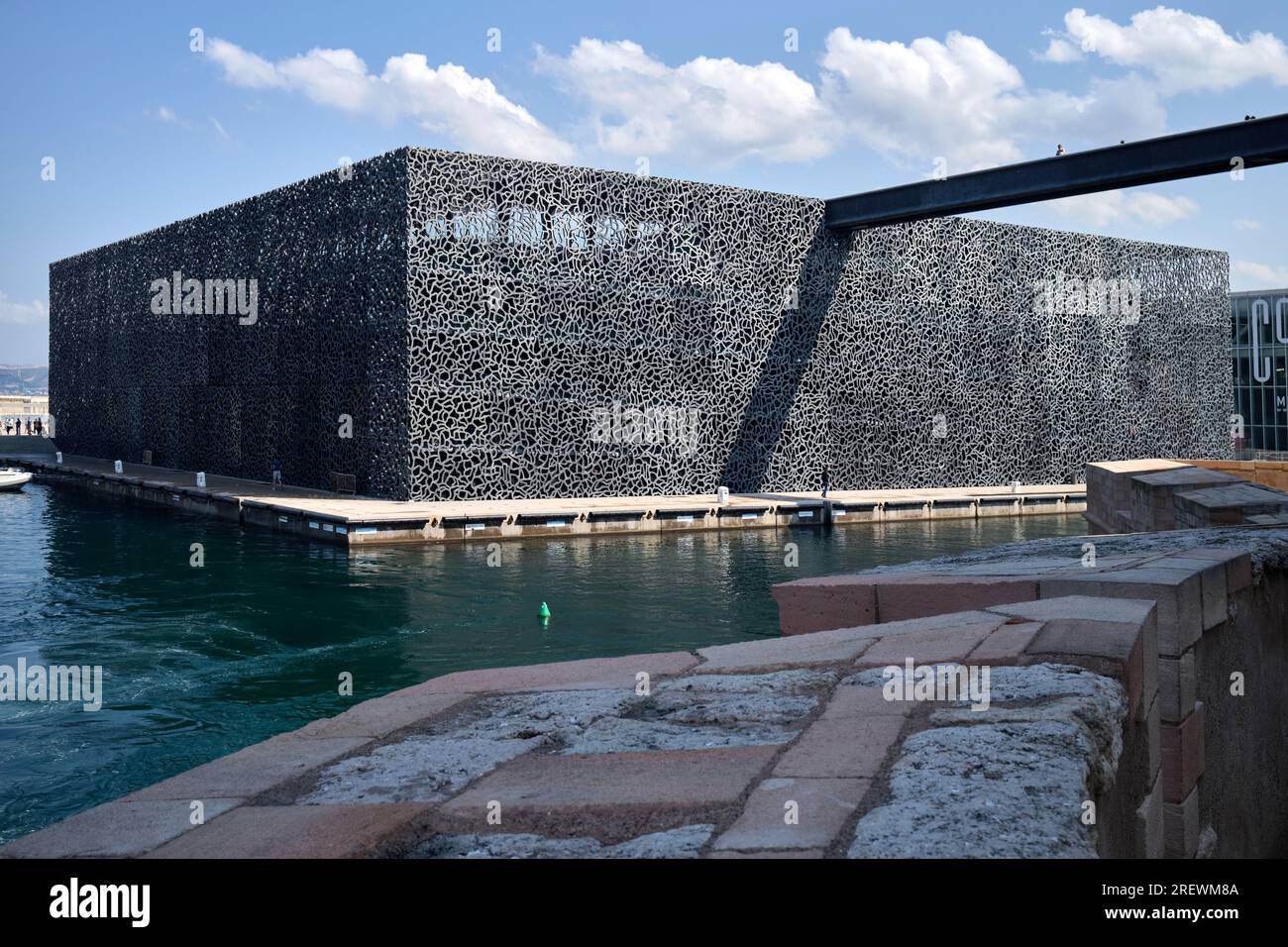 Mucem Ramp Mucem footbridge hi-res stock photography and images - Alamy