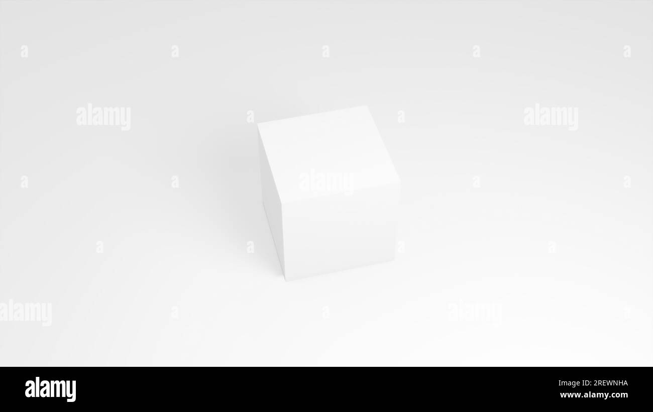 white-square-composition-computer-generated-3d-render-stock-photo-alamy