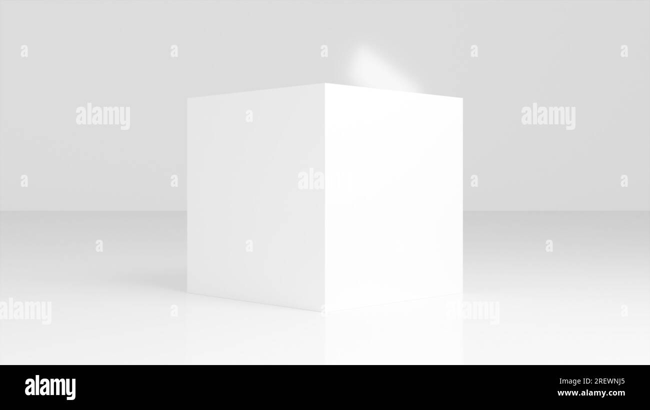 white-square-composition-computer-generated-3d-render-stock-photo-alamy