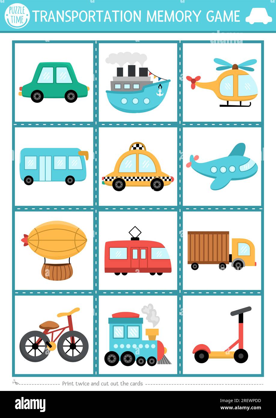 Memory Game - Transport Memory Game - Transport