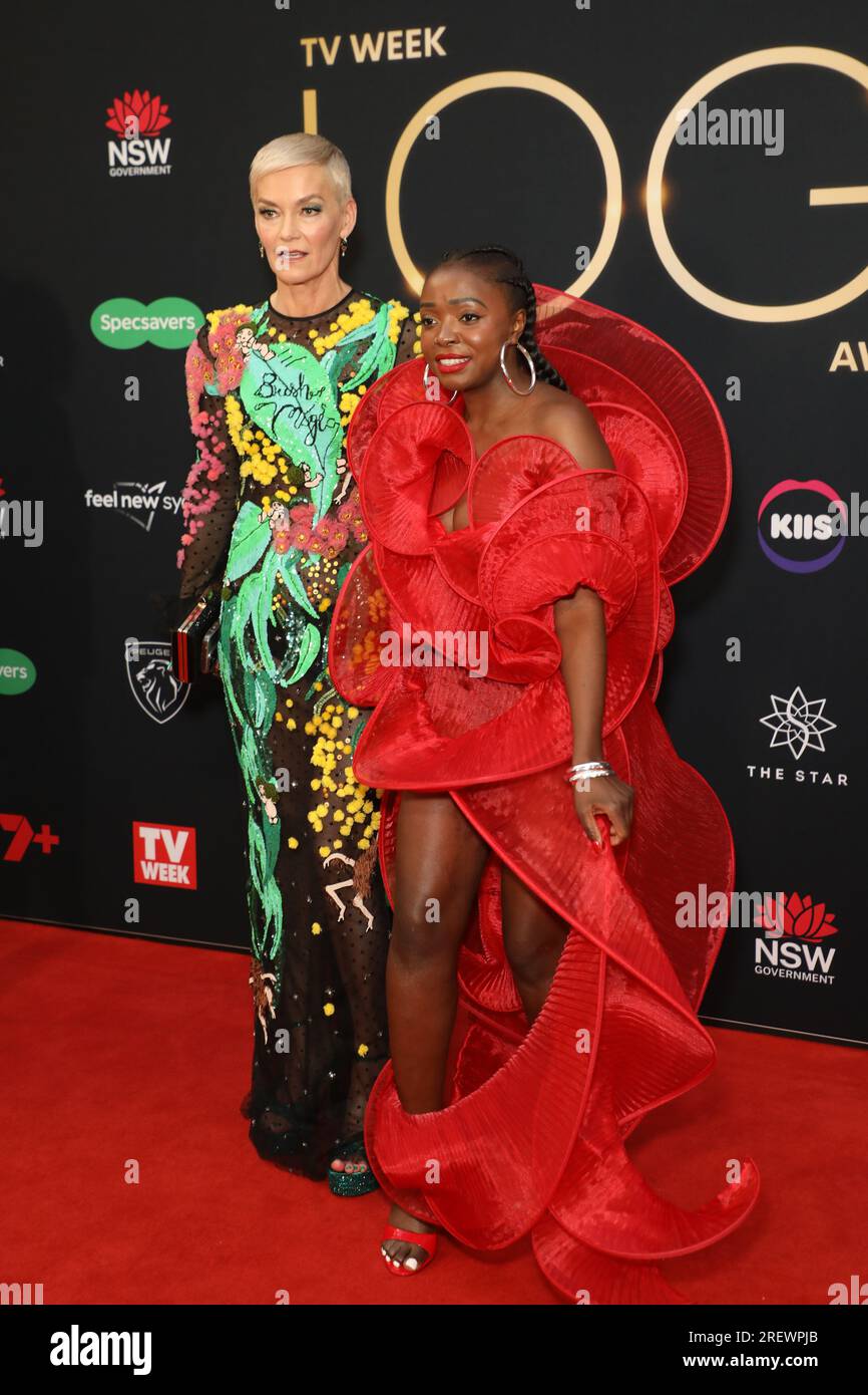 Sydney, Australia. 30th July 2023. Jessica Rowe and Suzan Mutesi arrive