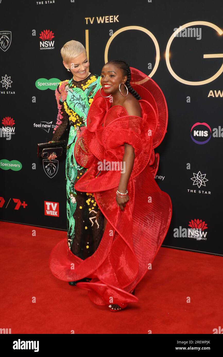 Sydney, Australia. 30th July 2023. Jessica Rowe and Suzan Mutesi arrive