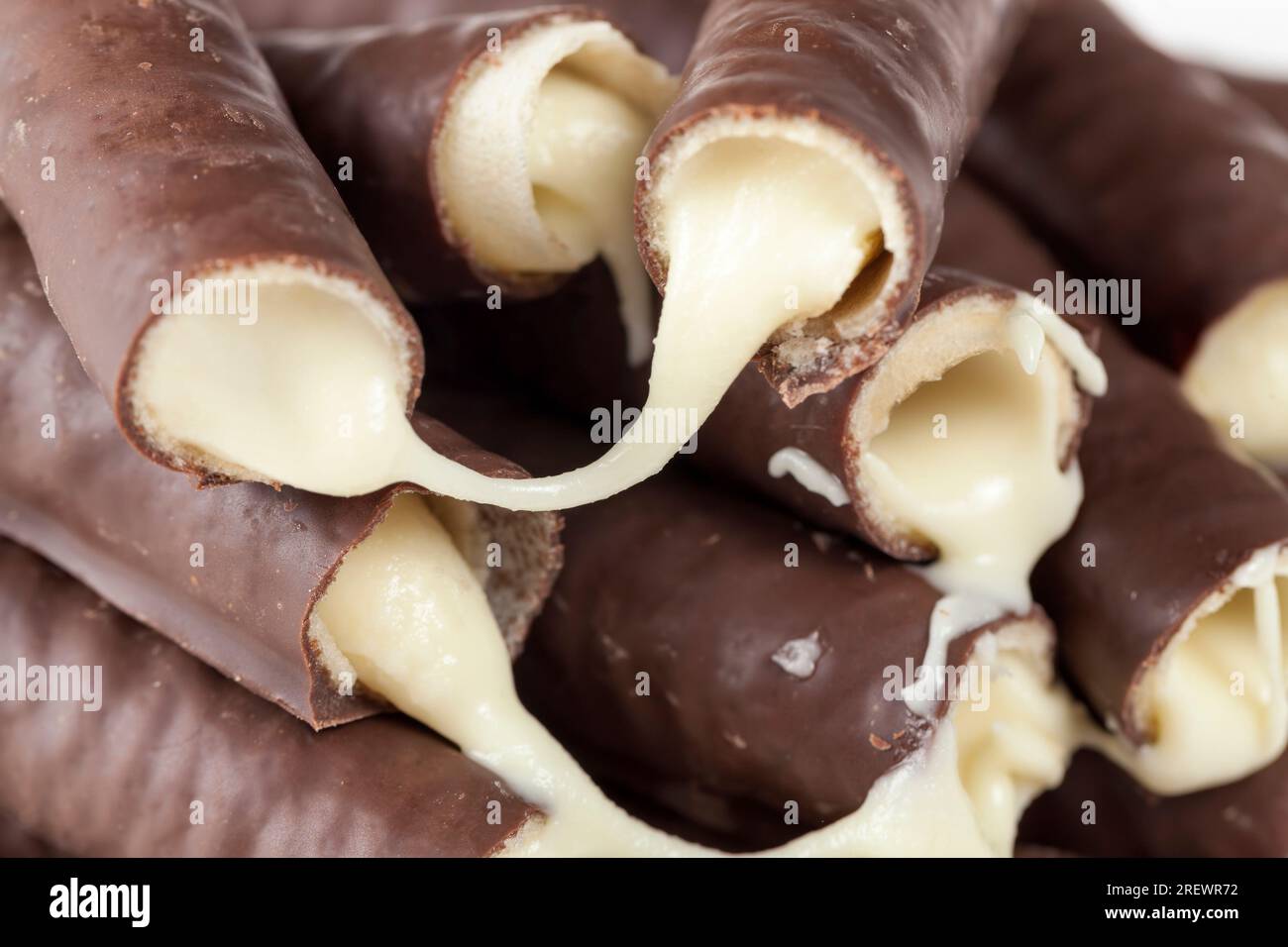 the sweetness from which it follows syrupy sweet filling, crispy wafer ...