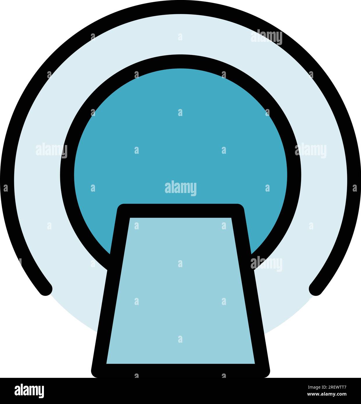 Laboratory mri icon outline vector. Magnetic scanner. Medical machine ...