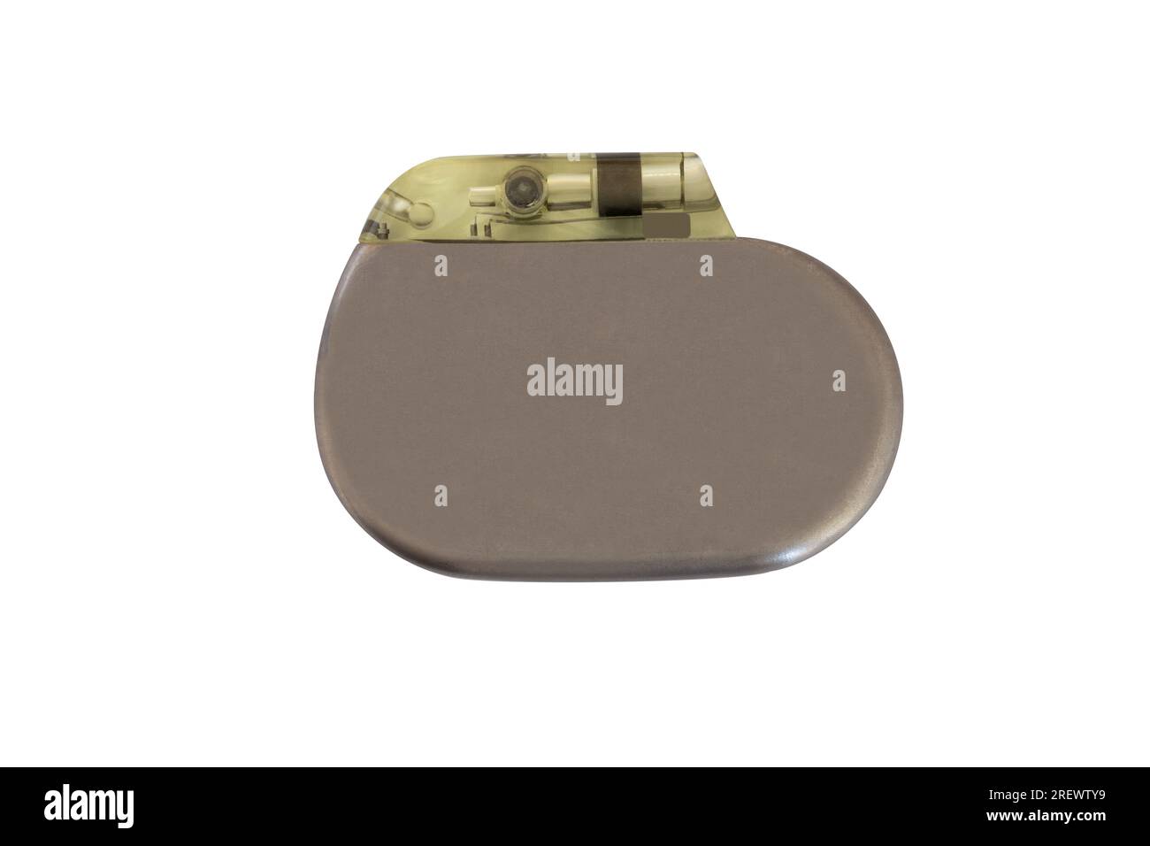 implantable pacemaker, cardiac arrhythmia pathology tool, isolated on