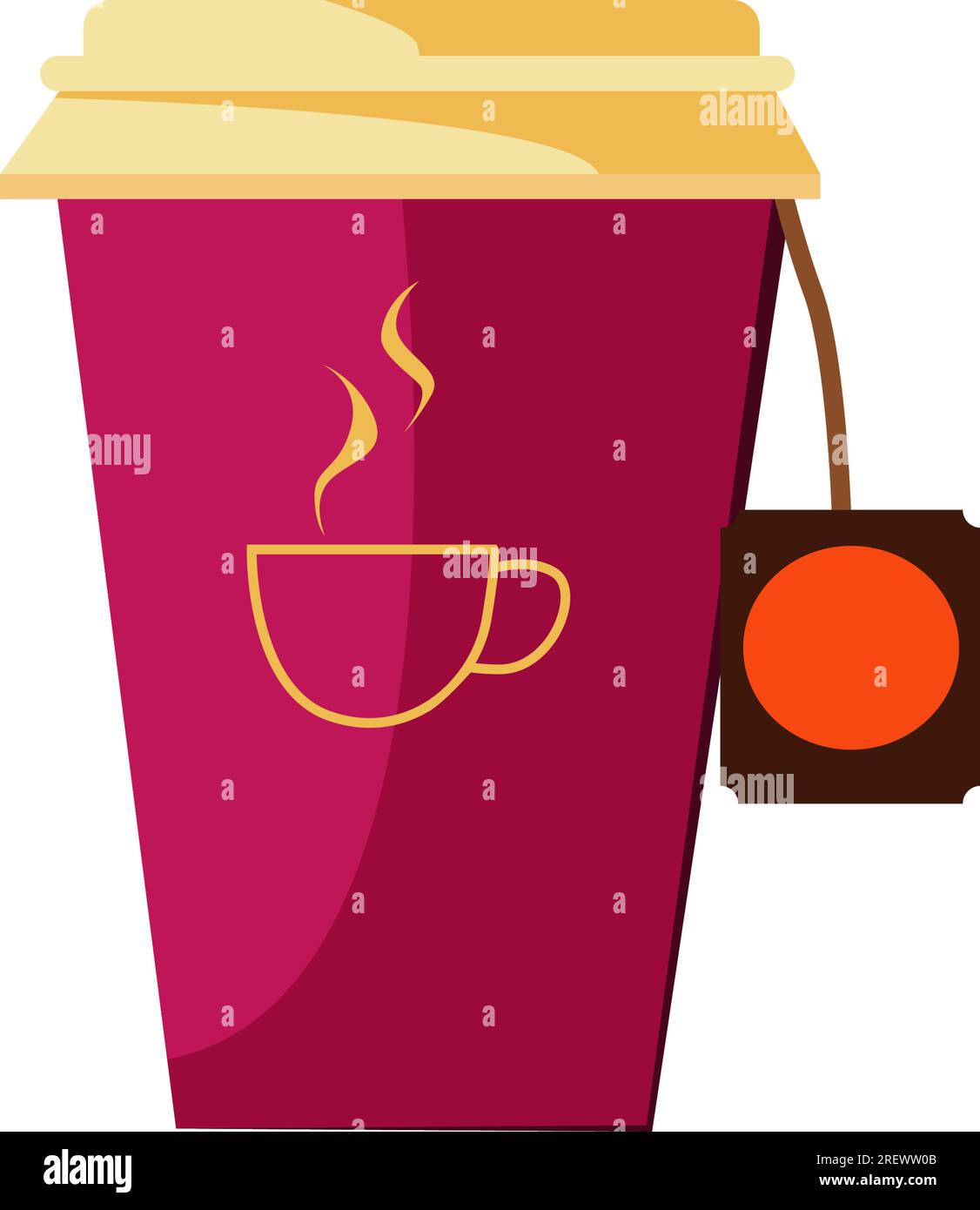 Paper bag cup recycling Stock Vector Images - Alamy