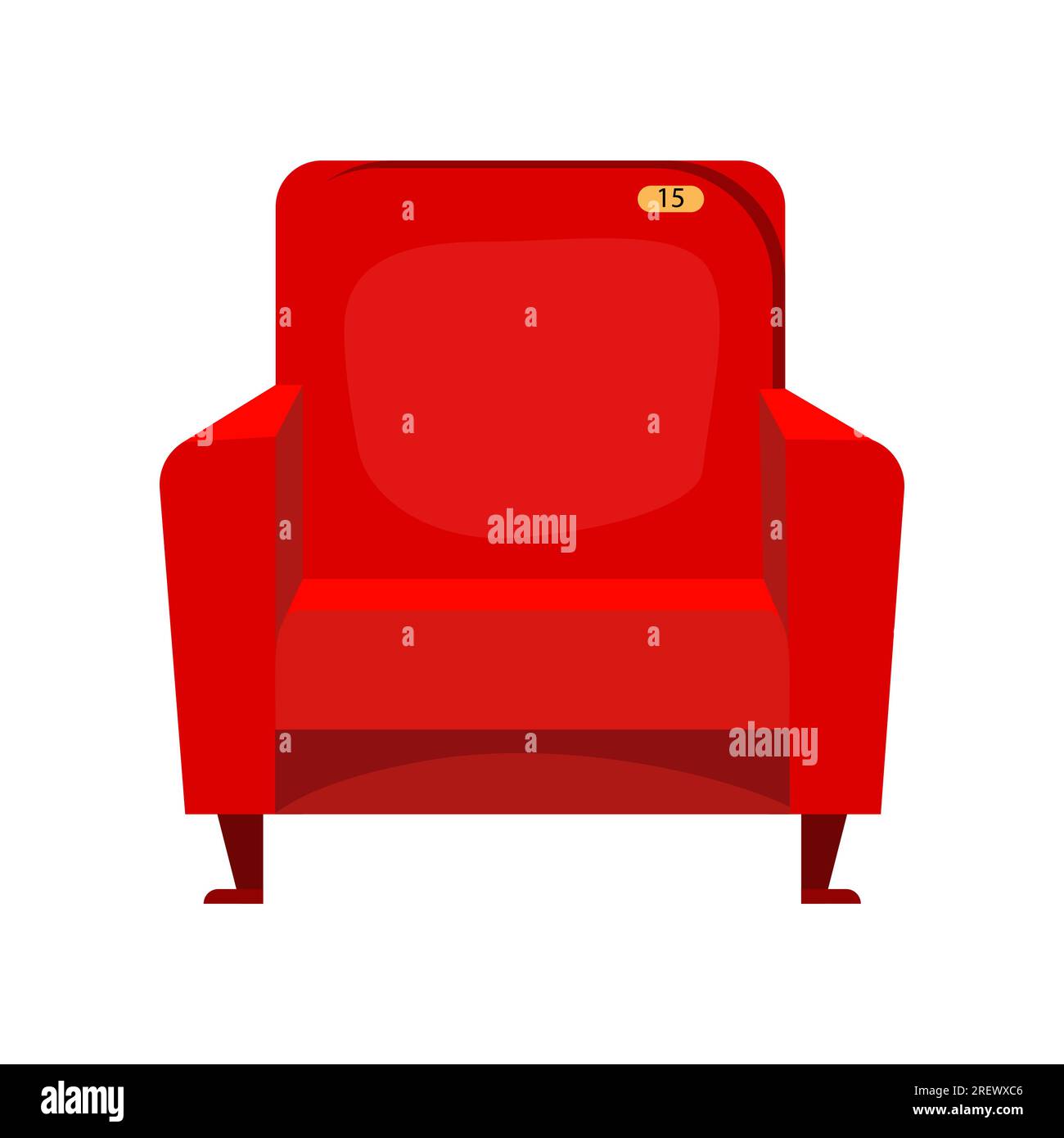 Red cinema armchair Stock Vector Image & Art Alamy