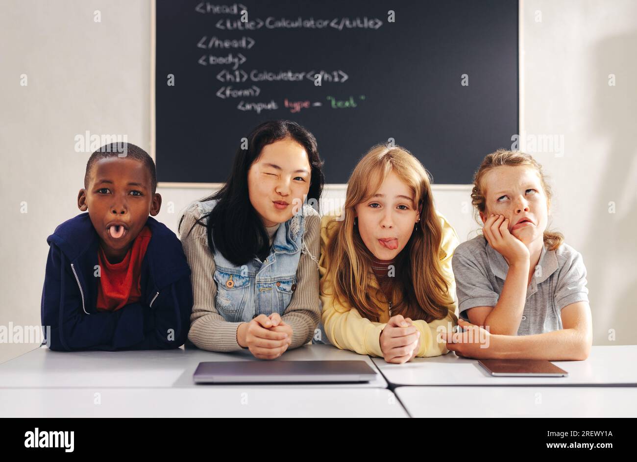 Funny Students In Classroom