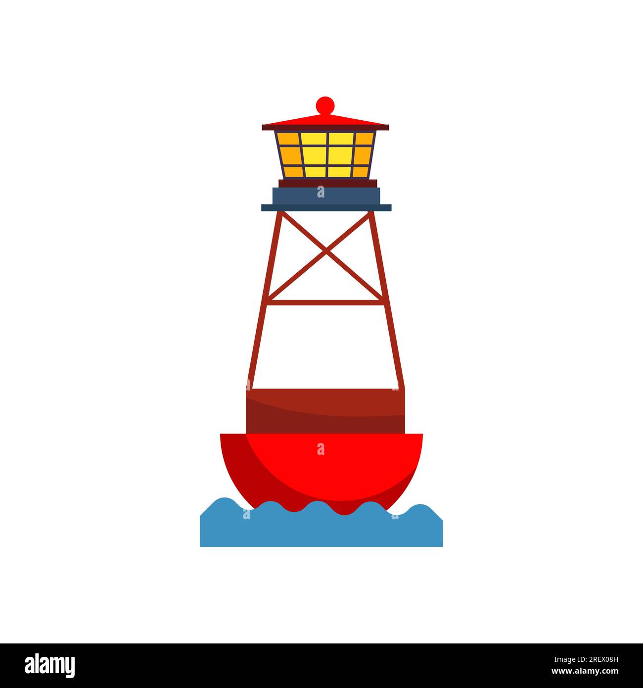 Lighting beacon on water Stock Vector Image & Art Alamy