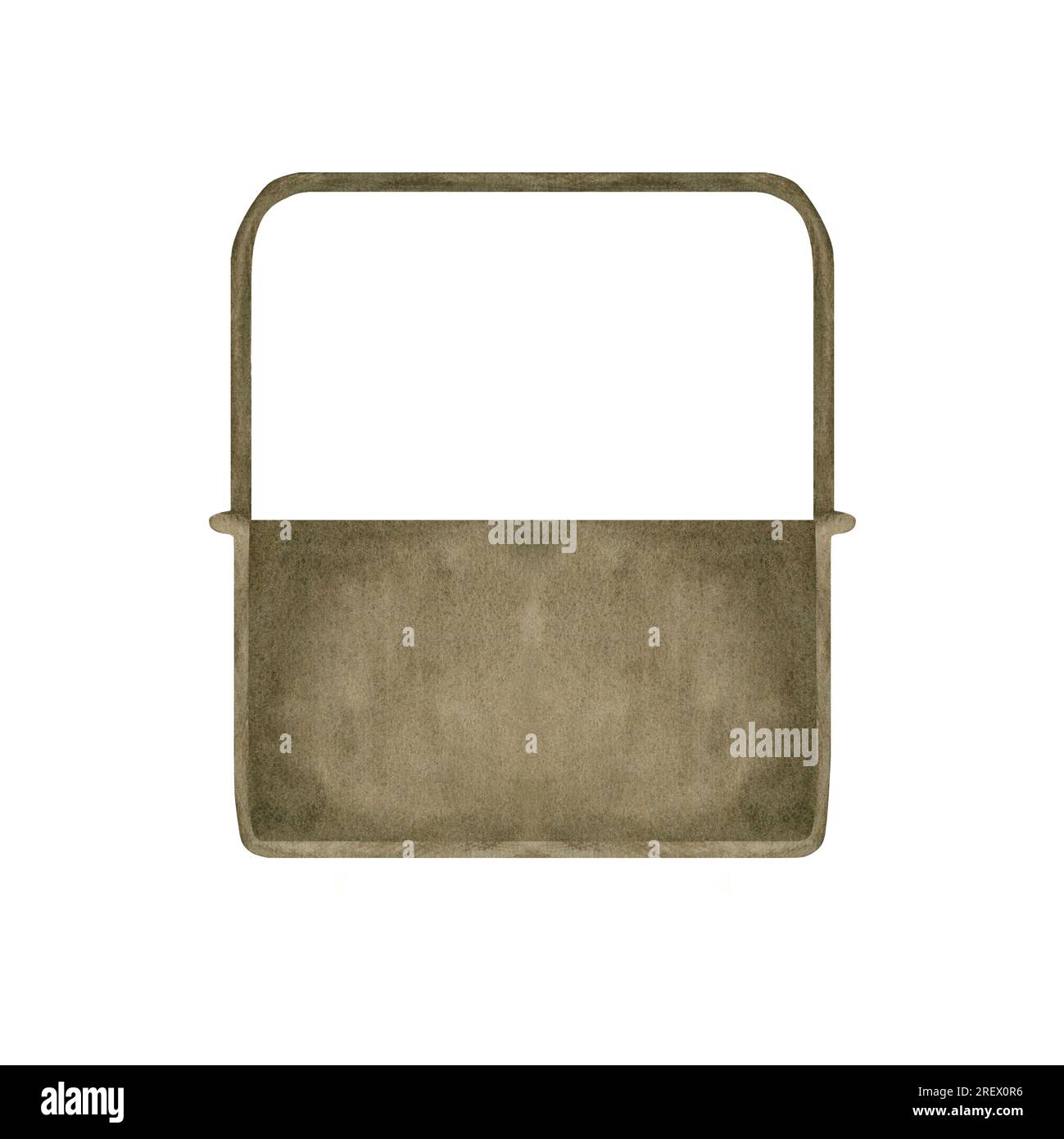 Decorative brown planters for a flower pot or a container for