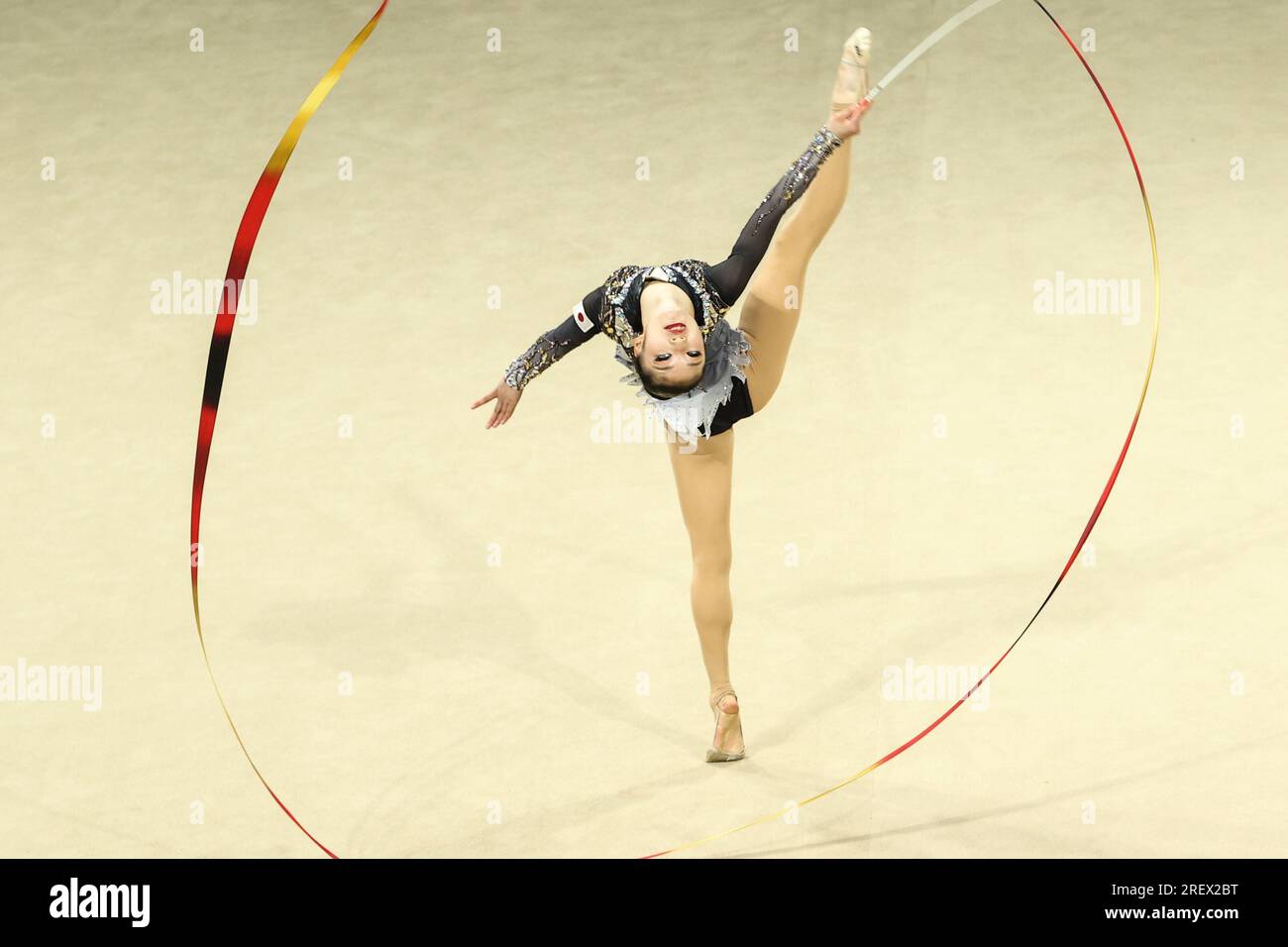 Chengdu, China's Sichuan Province. 30th July, 2023. Suzuki Naruha of Japan  competes during the Group A Rotation 2 of Individual All-Around Final of  Rhythmic Gymnastics at the 31st FISU Summer World University