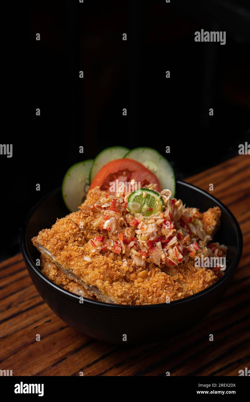 sushi and chicken rice bowl japanese food Stock Photo Alamy