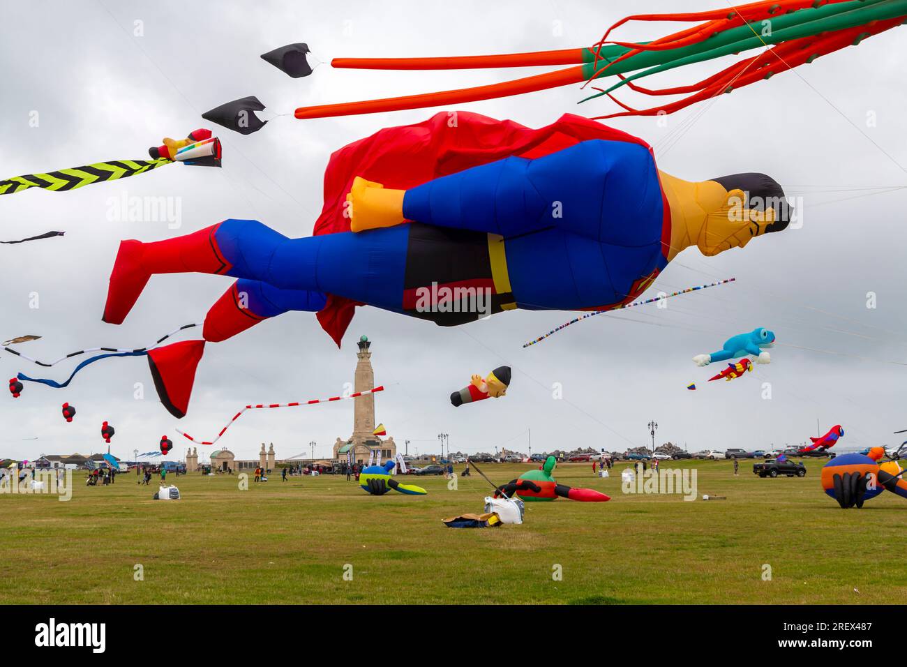 Portsmouth, Hampshire UK. 30th July 2023. Miserable grey and drizzly