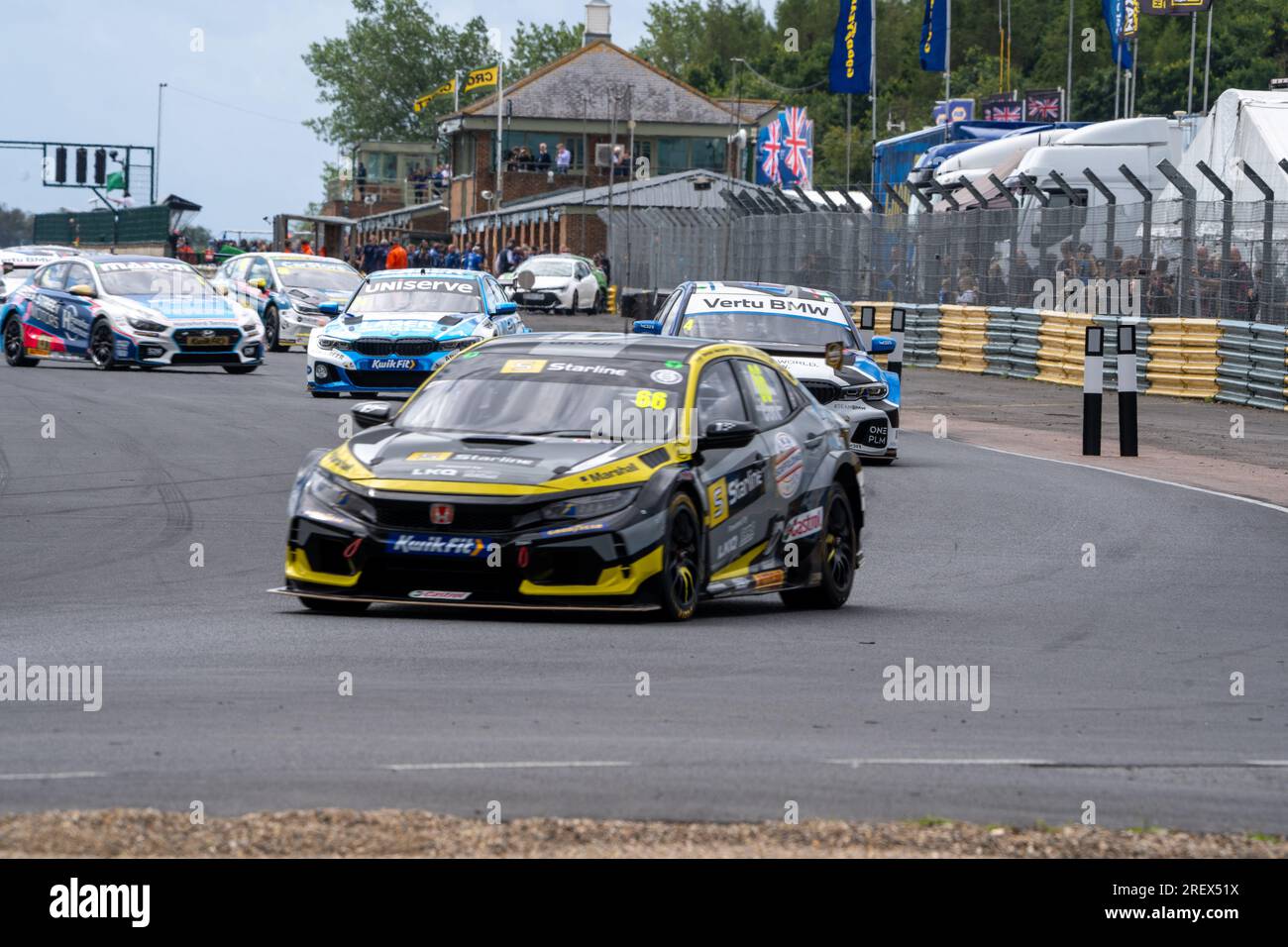 Darlington, UK. 30th July, 2023. Round 16 during the British Touring Car Championship at Croft Circuit, Darlington, UK on 30 July 2023. Photo by Chris Williams. Editorial use only, license required for commercial use. No use in betting, games or a single club/league/player publications. Credit: UK Sports Pics Ltd/Alamy Live News Stock Photo