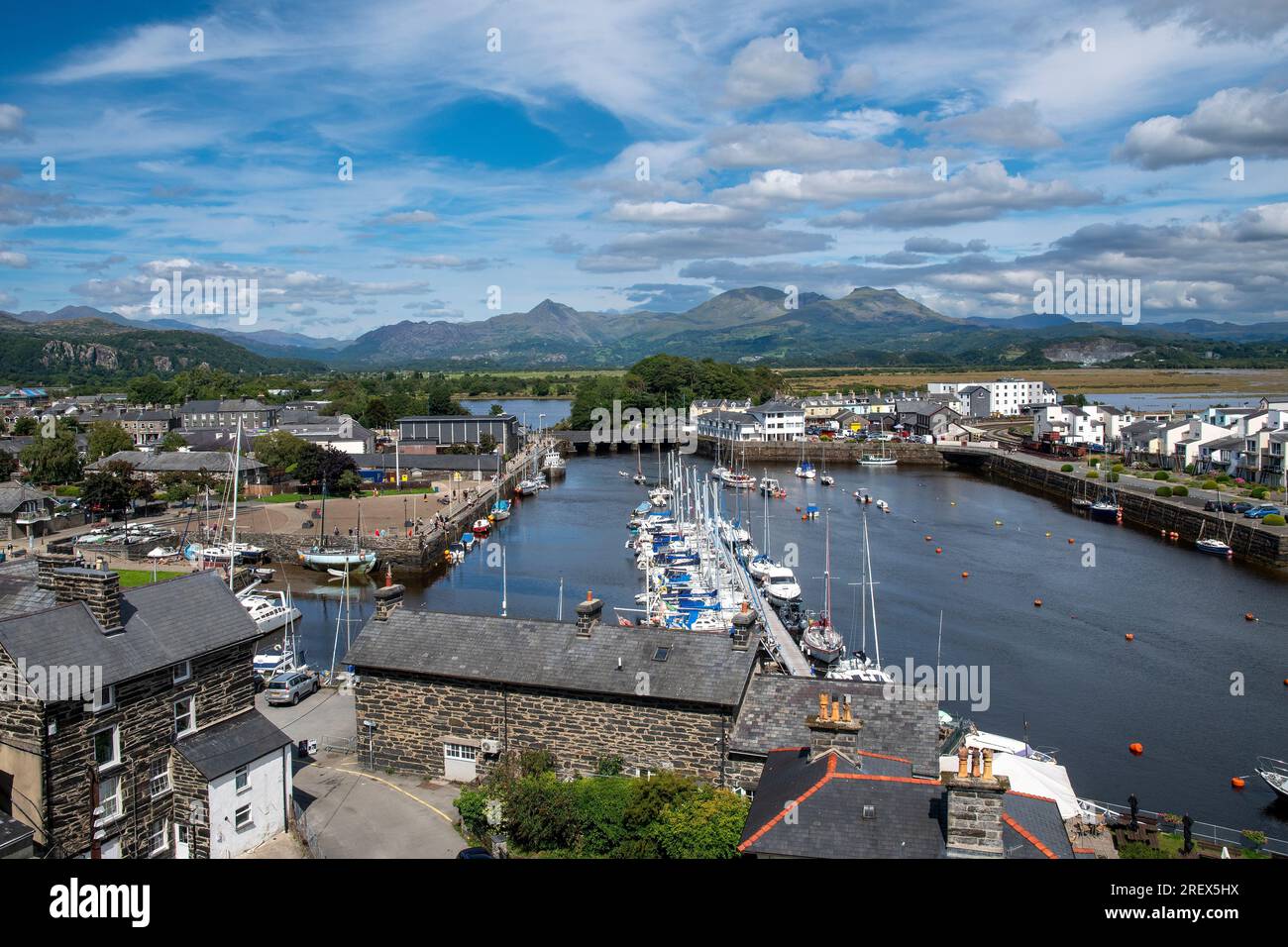 Porthmadog Nestled On The Picturesque Glaslyn Estuary In North Wales porthmadog-nestled-on-the-picturesque-glaslyn-estuary-in-north-wales