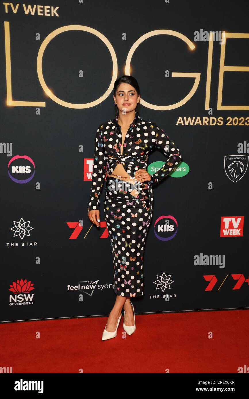Sydney, Australia. 30th July 2023. Tbc arrives on the red carpet for the TV WEEK Logie Awards at