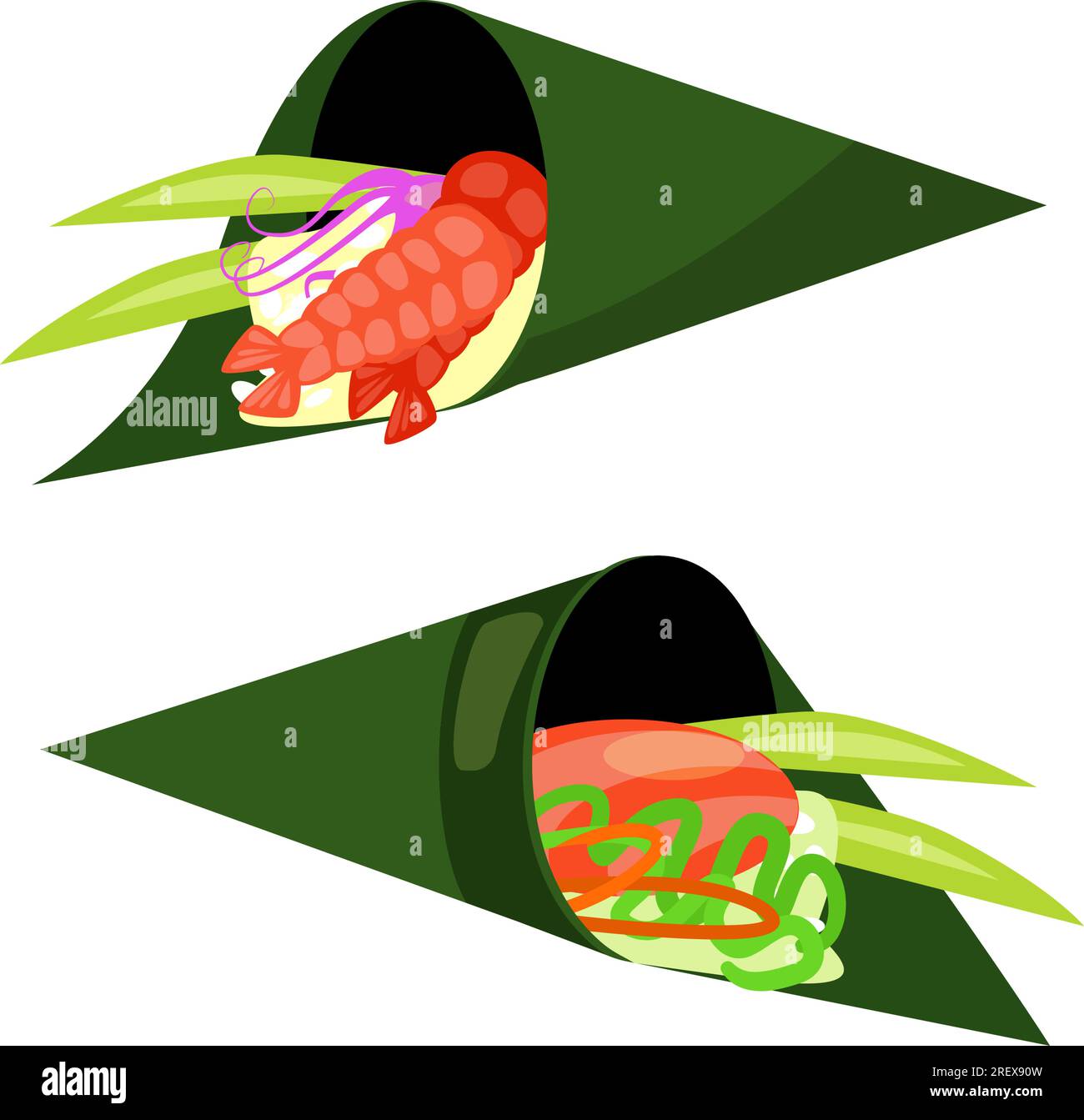 Seafood cartoon icon raw Stock Vector Images - Alamy