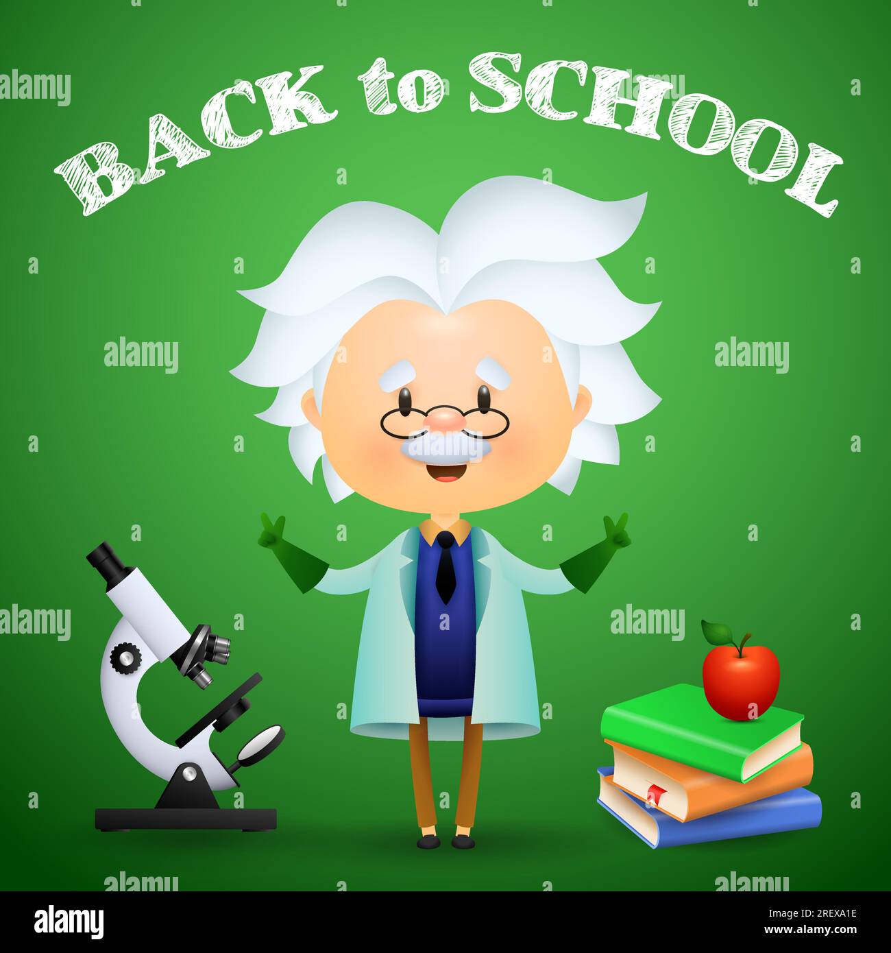 Welcome Back Lab Lab coat back Stock Vector Images - Alamy