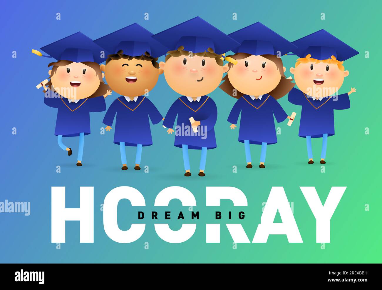 Hooray for school Stock Vector Images - Alamy