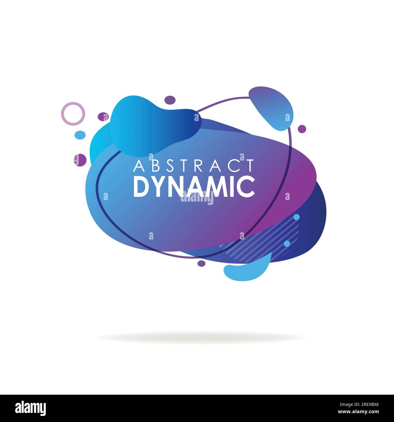 Blue and purple abstract liquid background Stock Vector