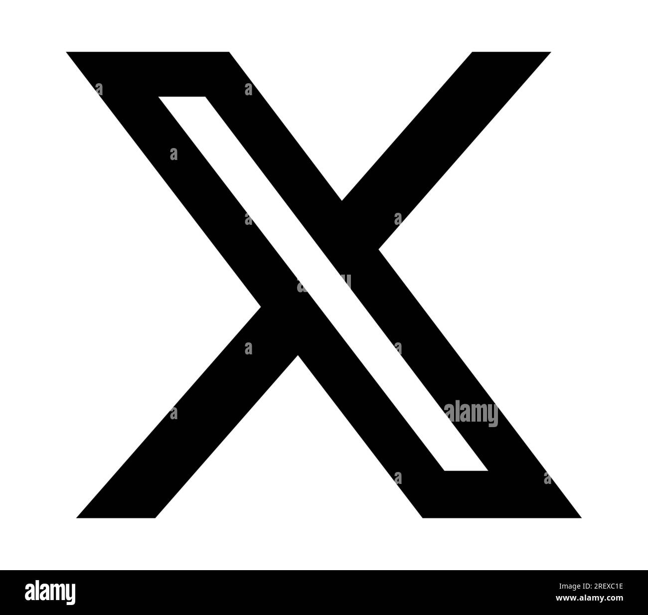 X logo Black and White Stock Photos & Images - Alamy