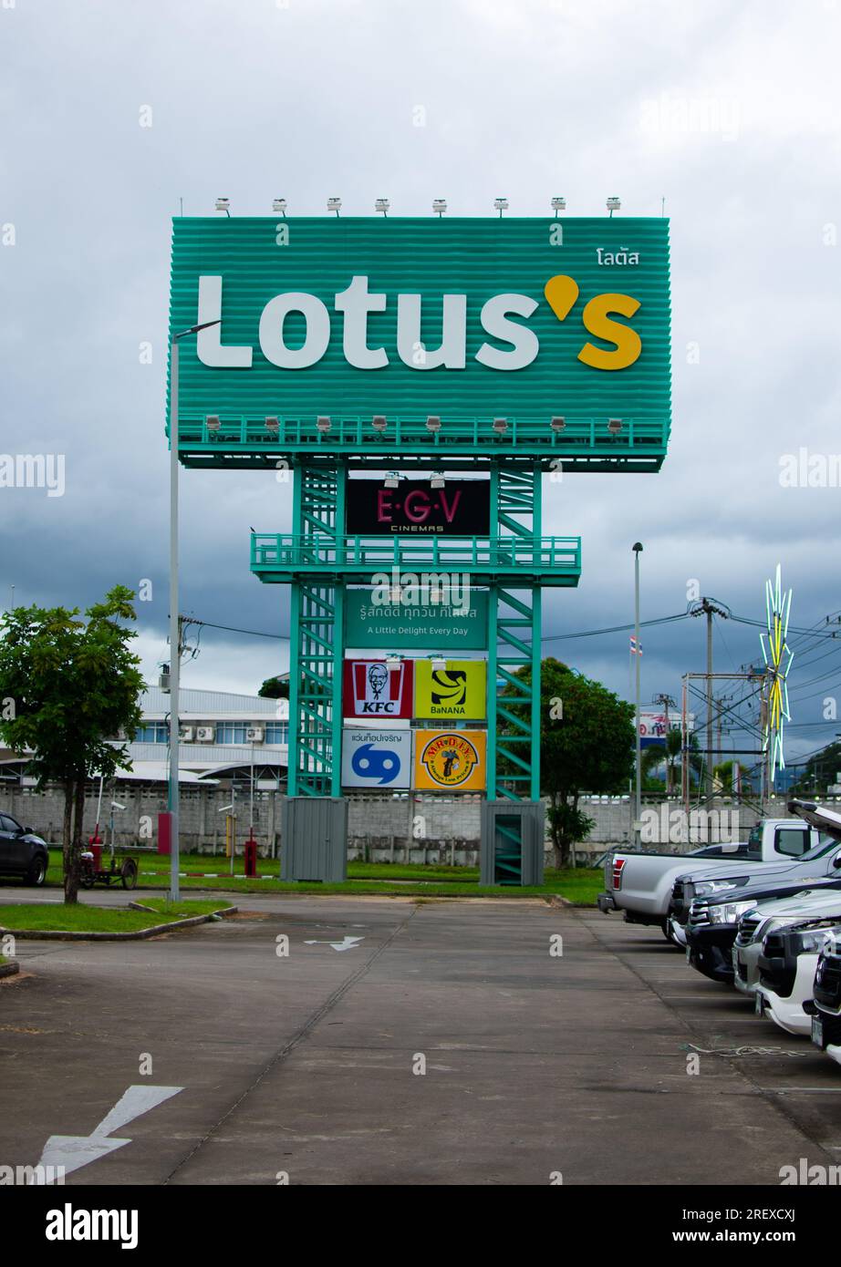 Lotus's Mae Sot, Thailand : Supermarket in Mae Sot. Stock Photo