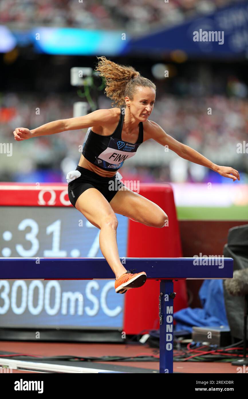 Michelle FINN (Ireland) competing in the Women's 3000m Steeplechase ...