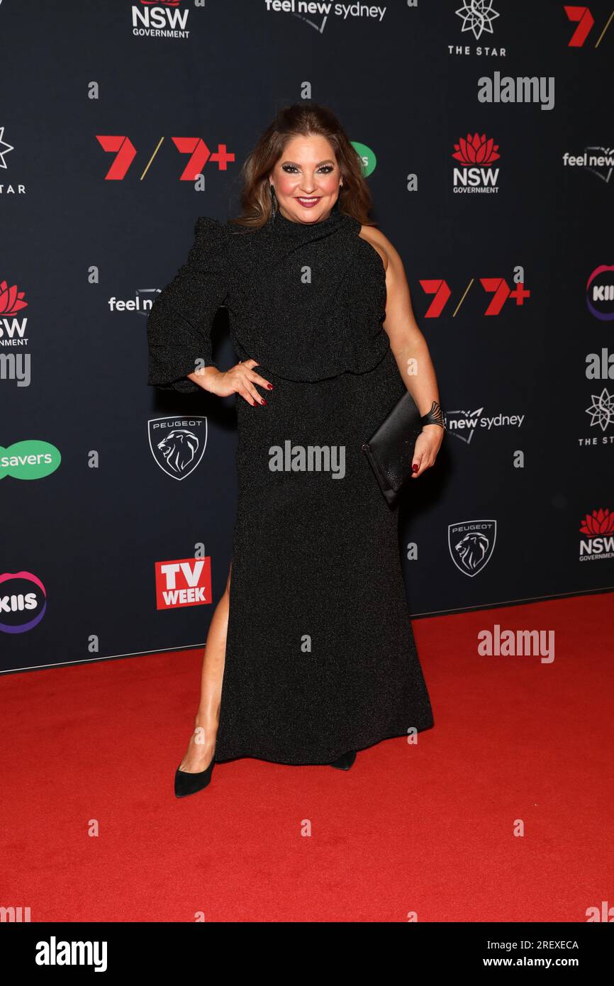 July 30, 2023: REBEKAH ELMALOGLOU attends the 63rd TV WEEK Logie Awards at The Star on July 30, 2023 in Sydney, NSW Australia (Credit Image: © Christopher Khoury/Australian Press Agency via ZUMA Wire) EDITORIAL USAGE ONLY! Not for Commercial USAGE! Stock Photo