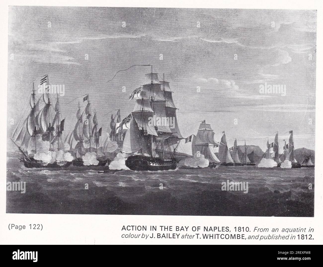 Action in The Bay of Naples, 1810 Stock Photo Alamy