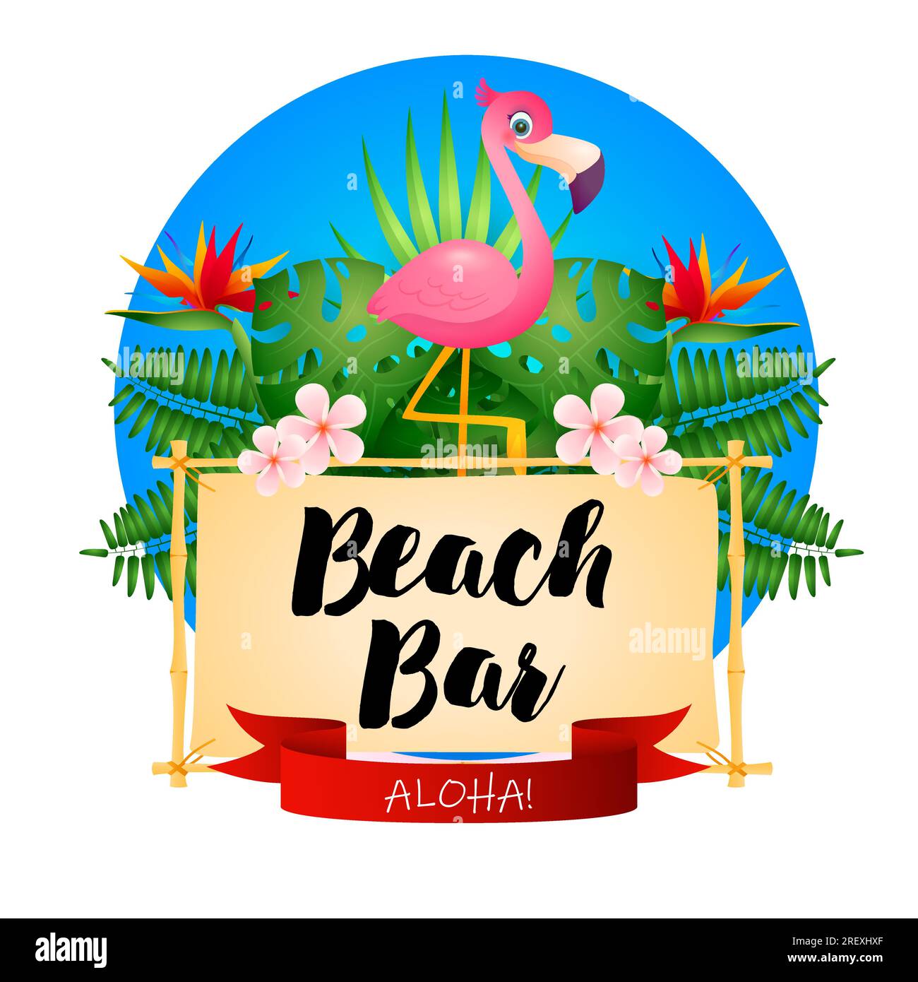 beach-bar-poster-design-stock-vector-image-art-alamy