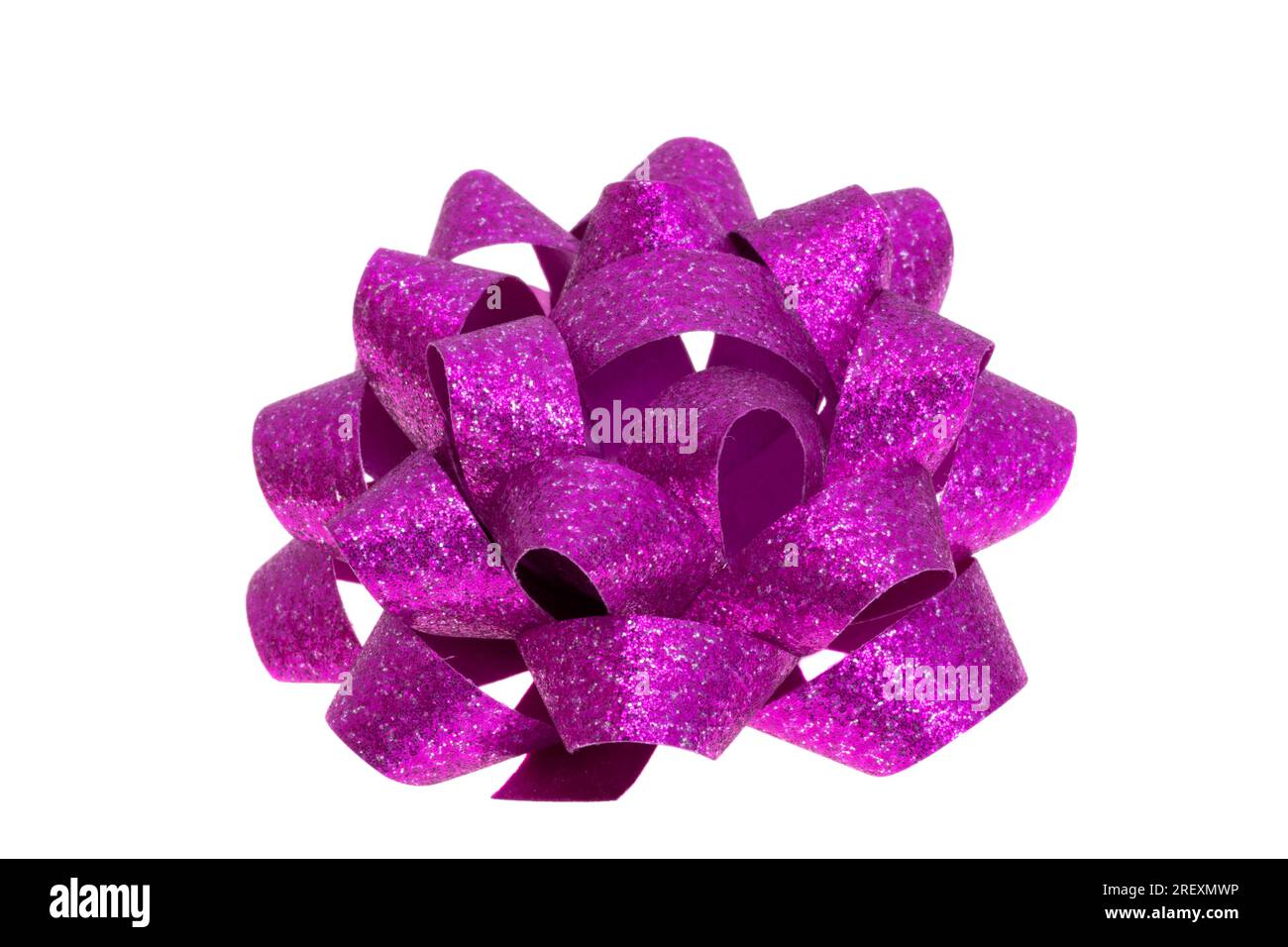 Gift bow isolated on white background Stock Photo - Alamy