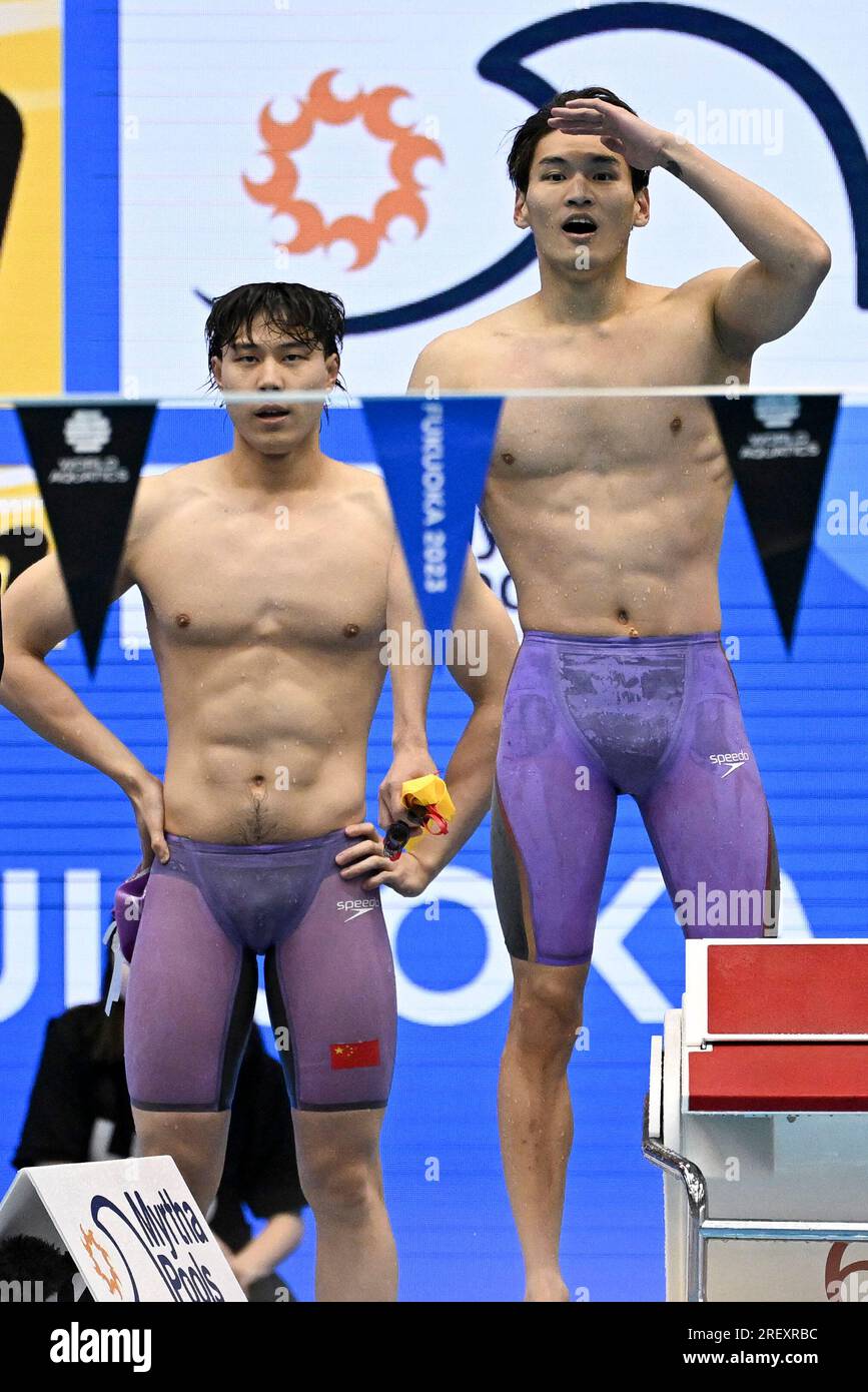 World swimming championships 2023 relay hires stock photography and
