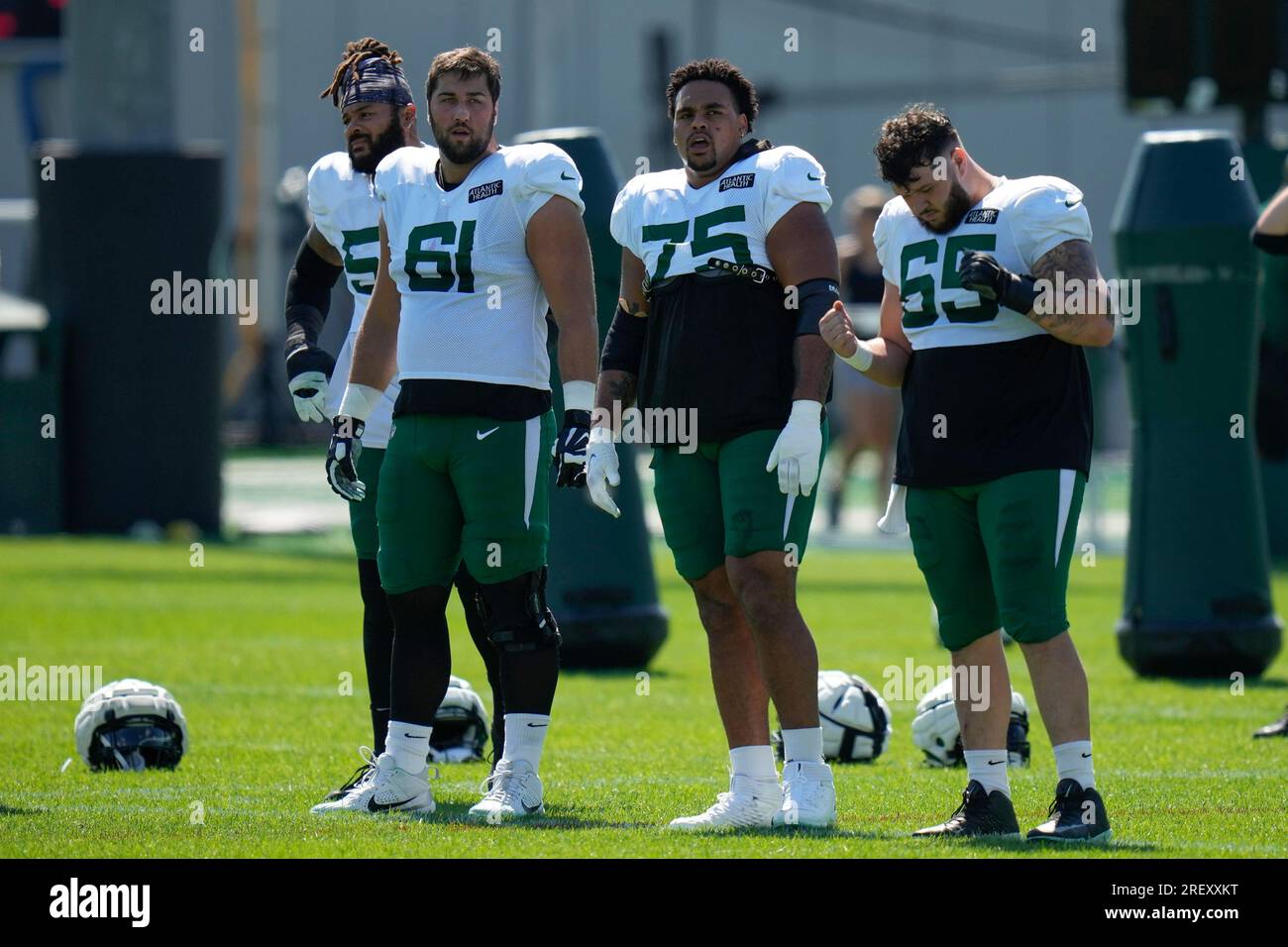 New York Jets offensive tackle Max Mitchell (61) blocks during an