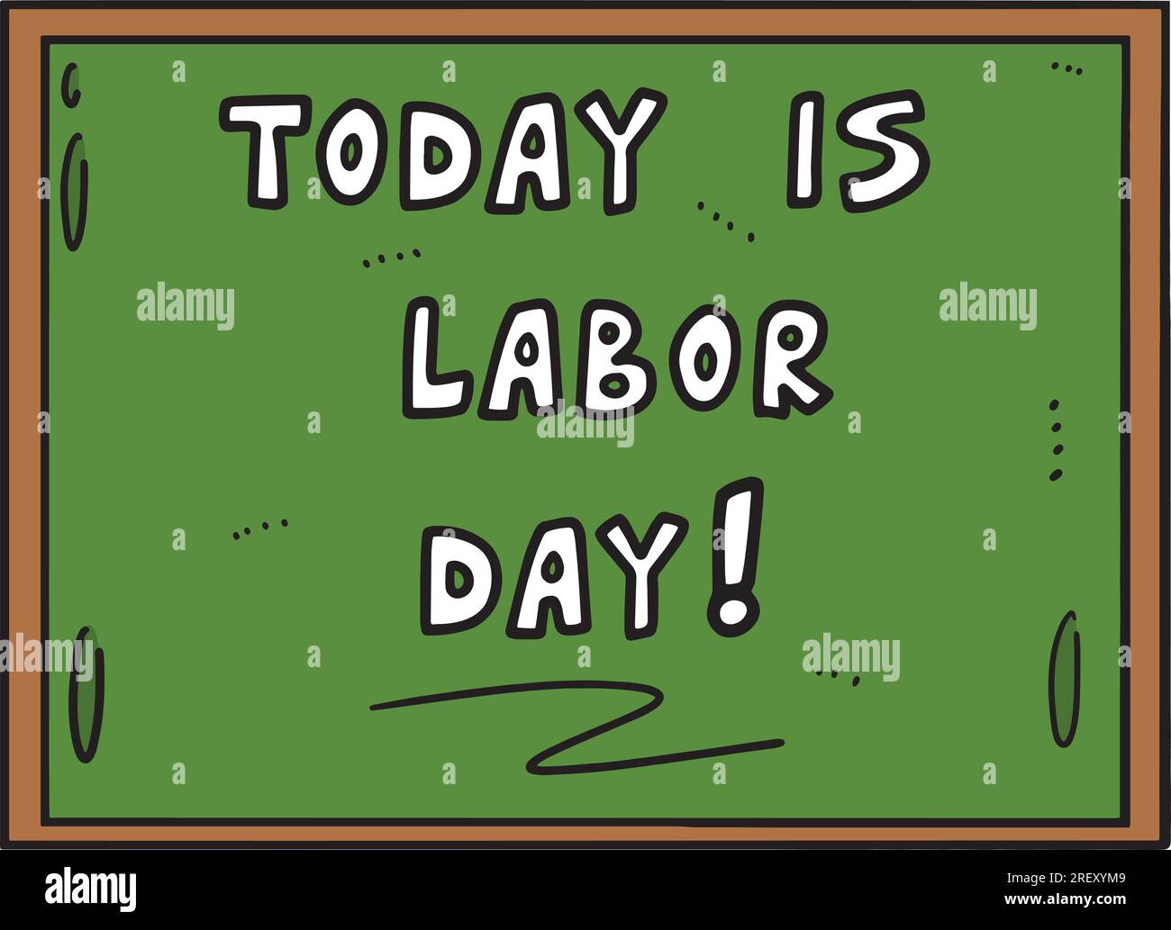 Today is Labor Day Cartoon Colored Clipart Stock Vector Image & Art - Alamy