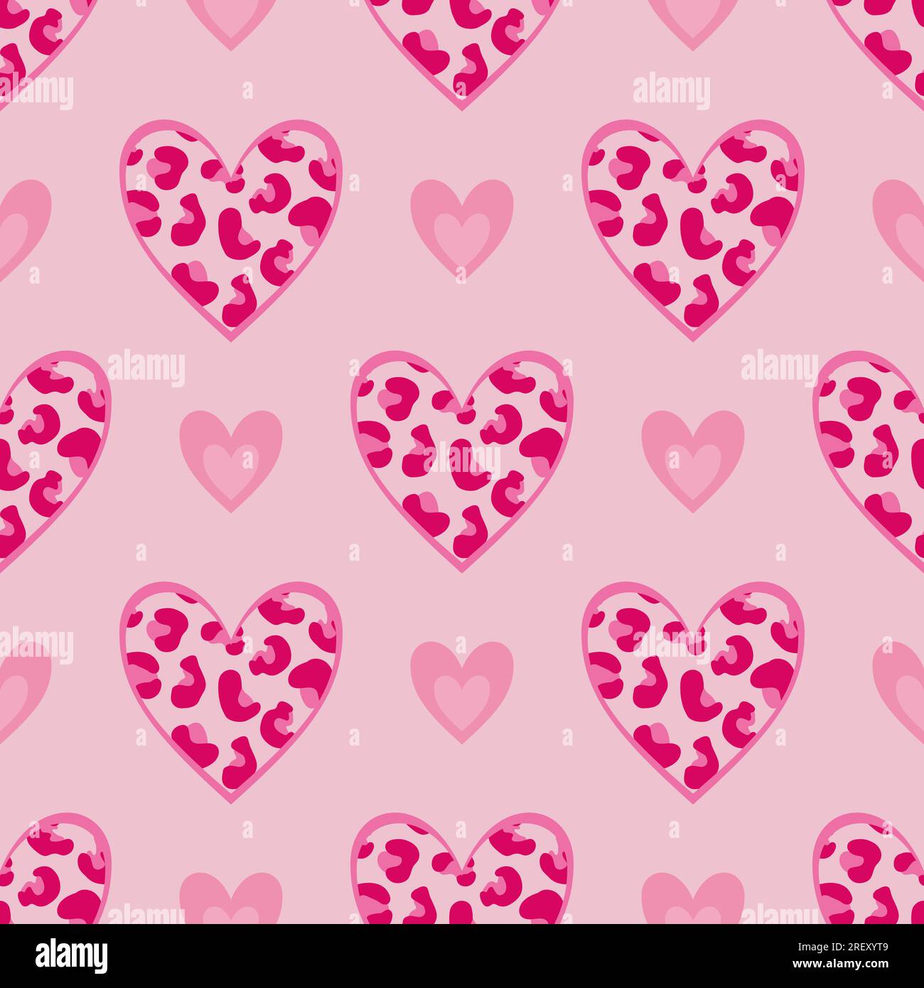 Barbie seamless pattern of hearts pink vector hearts background texture.  Wallpaper for wrapping paper. Vector illustration Stock Vector Image & Art  - Alamy