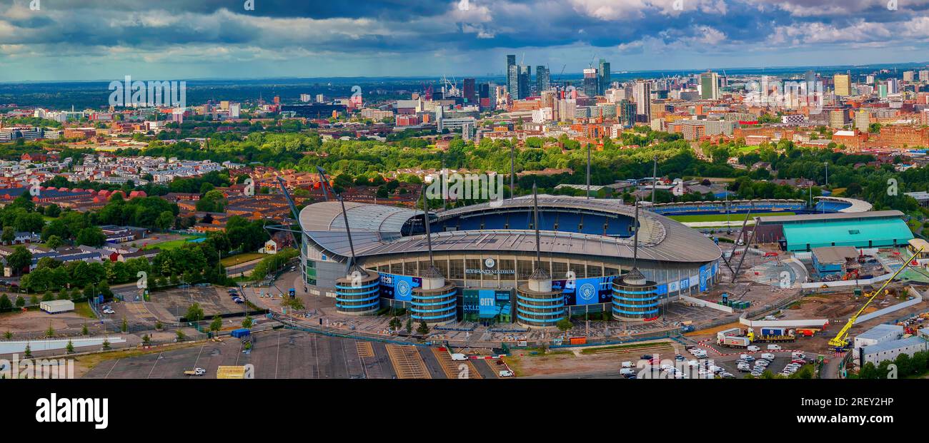 Etihad Stadium Manchester City Panoramic View Stock Photo Alamy Etihad Stadium Manchester City Panoramic View Stock Photo Alamy