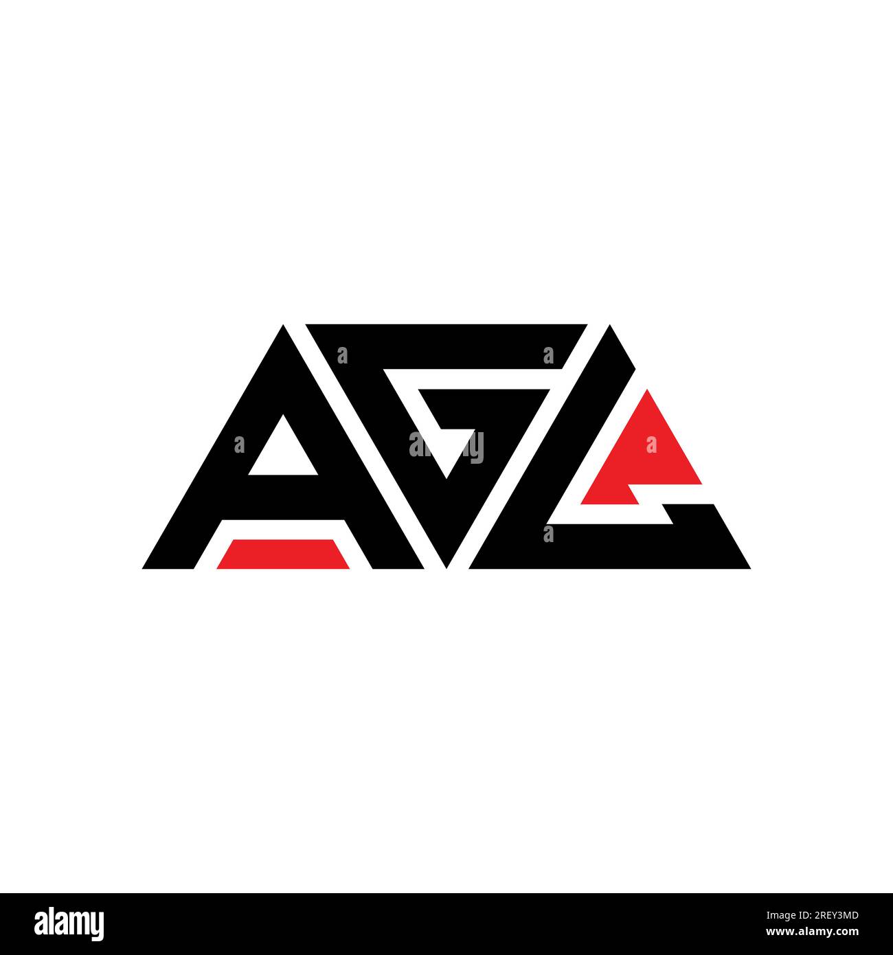 AGL triangle letter logo design with triangle shape. AGL triangle