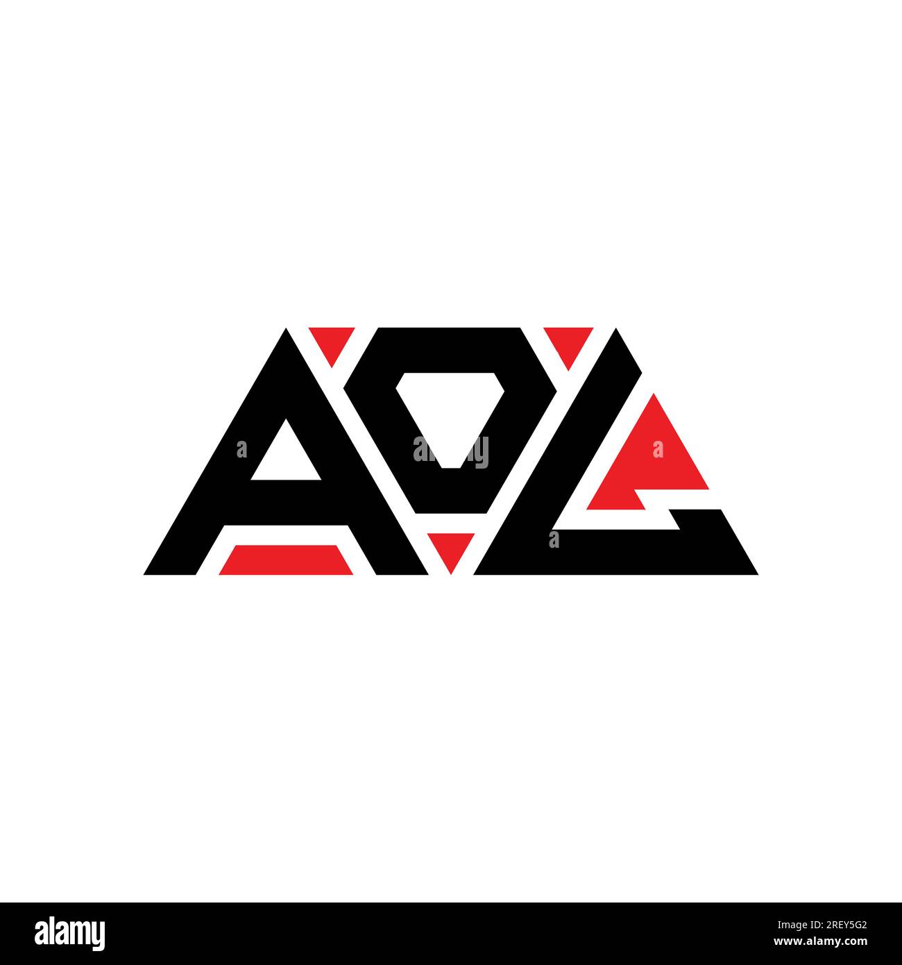 AOL triangle letter logo design with triangle shape. AOL triangle logo AOL triangle letter logo design with triangle shape. AOL triangle logo