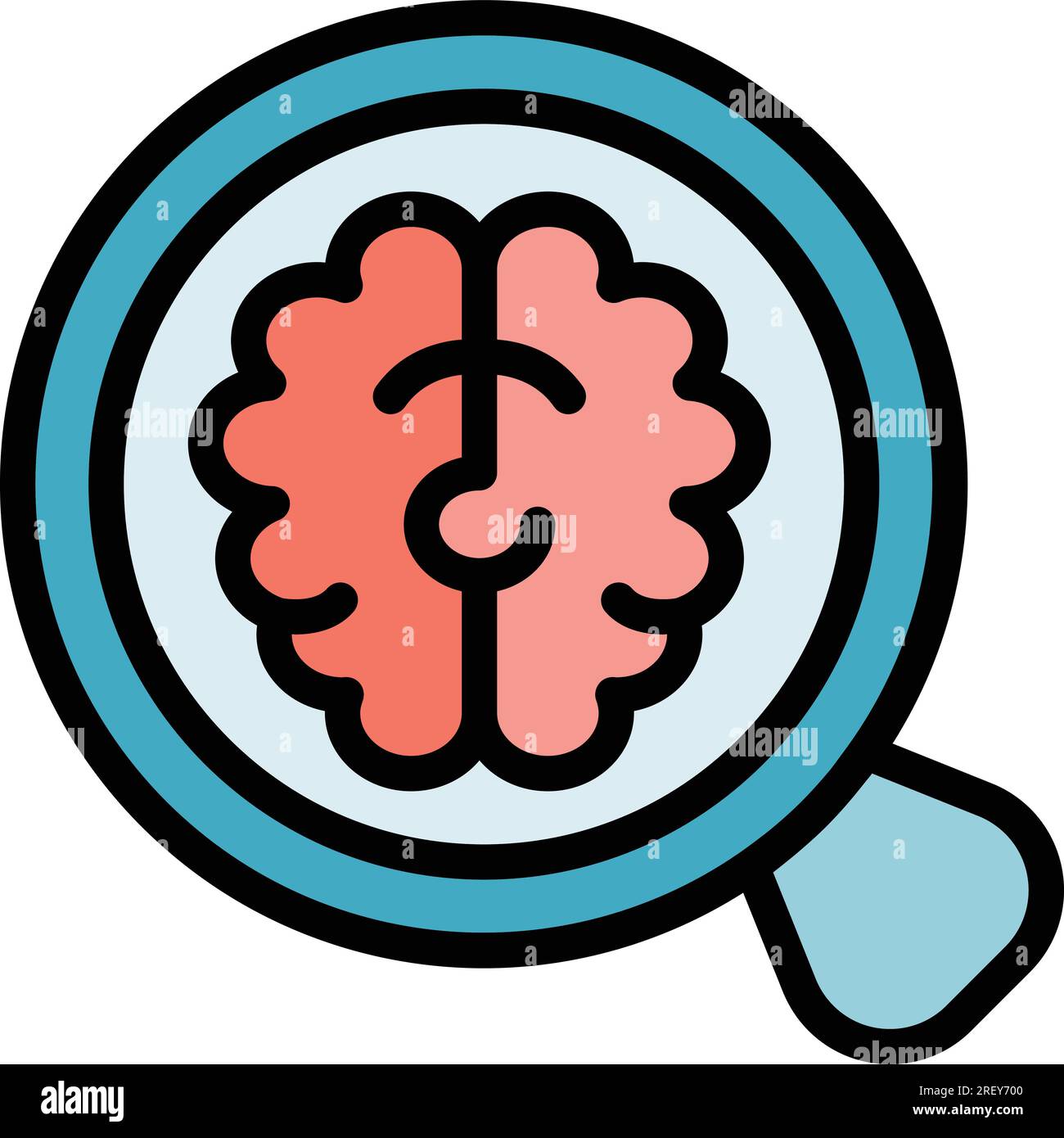 Brain examination icon outline vector. Xray machine. Care anatomy color flat Stock Vector