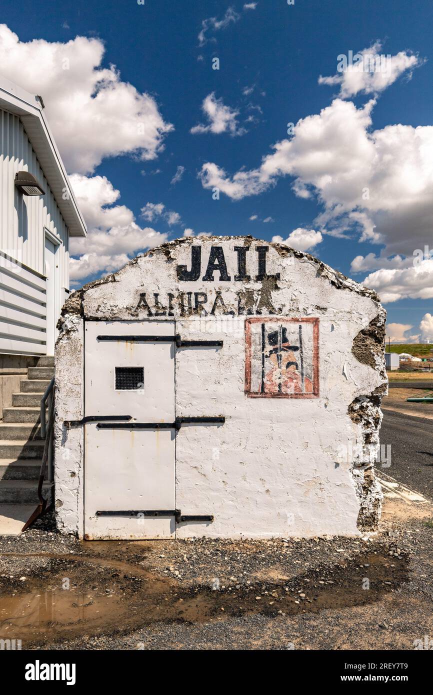 Almira, WA USA June 22 2023 Old adobe one room jail building Stock Photo Alamy