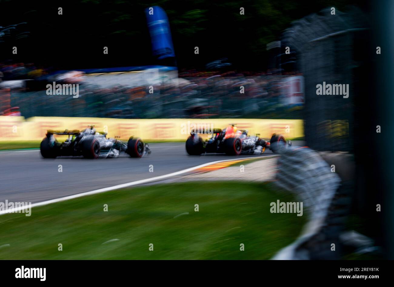 Spa-Francorchamps, Belgium. 27th July, 2023. #44 Lewis Hamilton (GBR,  Mercedes-AMG Petronas F1 Team), F1 Grand Prix of Belgium at Circuit de  Spa-Francorchamps on July 27, 2023 in Spa-Francorchamps, Belgium. (Photo by  HIGH
