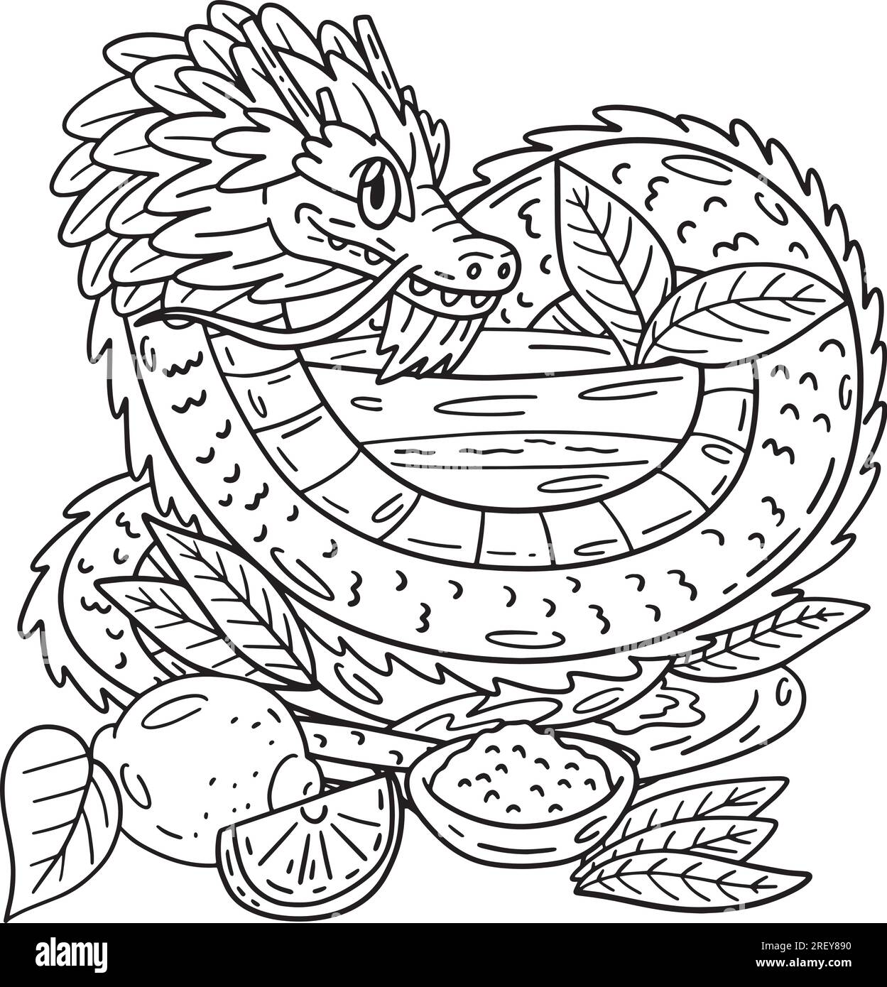 Year of the Dragon Surrounding Tea Cup Isolated Stock Vector Image & Art Alamy