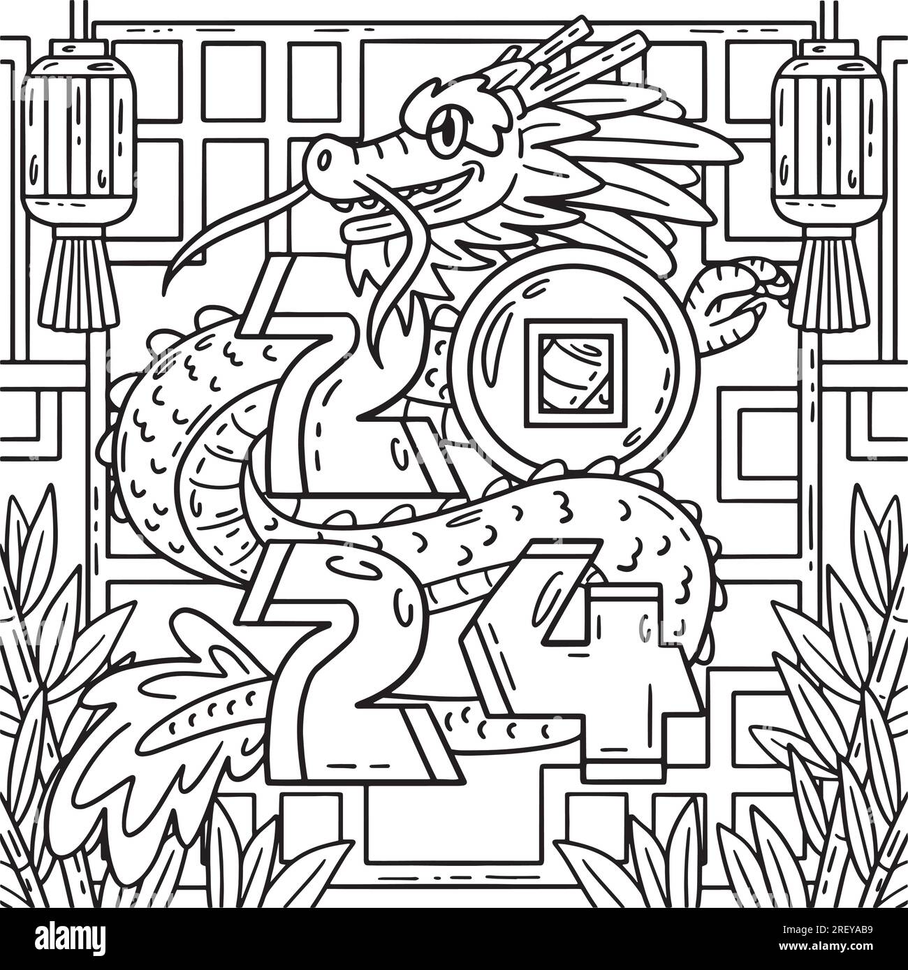 Baby Wood Dragon Fantasy Coloring Page Book, Adults + kids