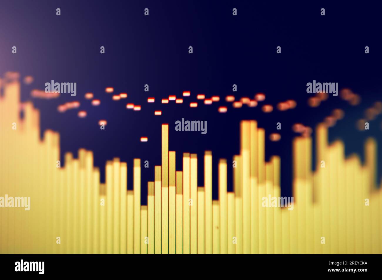 Seismogram. Waveform. Oscilloscope. Musical equalizer. Sound wave Stock ...